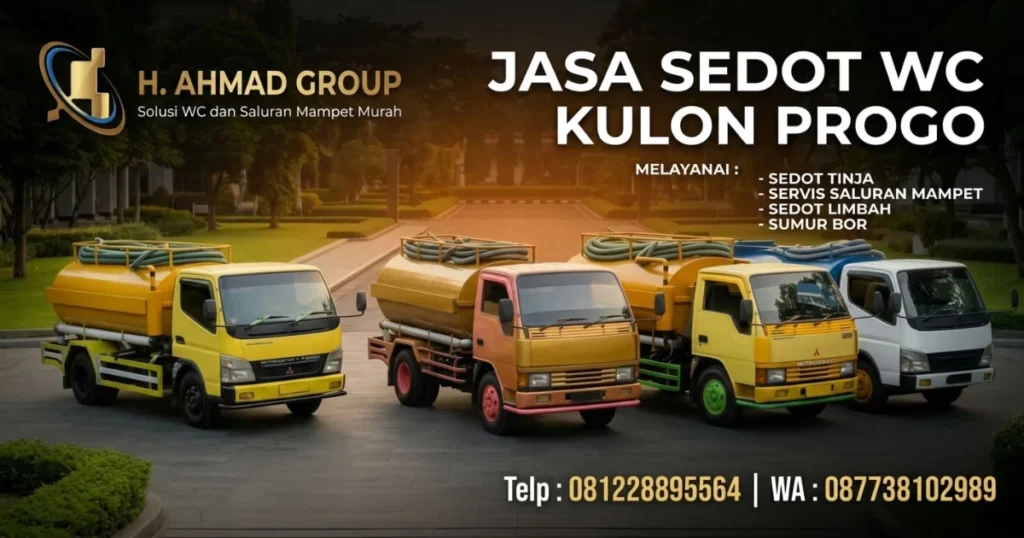 Jasa sedot WC Kulon Progo, terdekat harga murah dan bergaransi